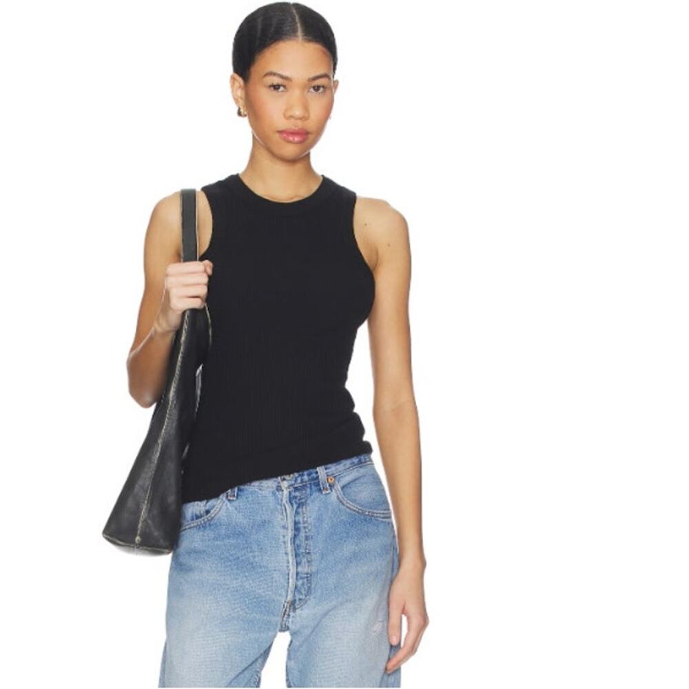 NEW! AGOLDE 'Leigh' Tank Top in BLACK (S)